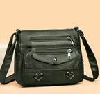 Vintage Women's Shoulder Bag Soft Vegan Leather Crossbody - Nalani - UK Fashion Clothing and Decor