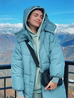 Warm Elegant Long Winter Coat With Hood For Women Chic - Nalani - UK Fashion Clothing and Decor