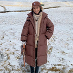 Warm Elegant Long Winter Coat With Hood For Women Chic - Nalani - UK Fashion Clothing and Decor
