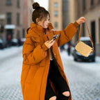Warm Elegant Long Winter Coat With Hood For Women Chic - Nalani - UK Fashion Clothing and Decor