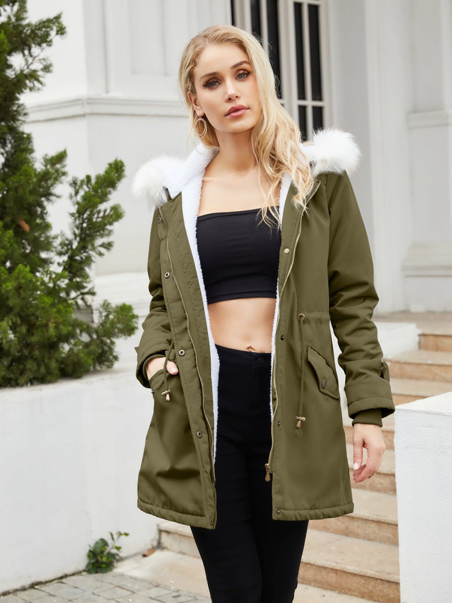 Warm Elegant Womens Winter Parka Coat With Cozy Lining Comfort - Nalani - UK Fashion Clothing and Decor