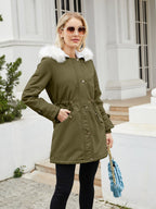 Warm Elegant Womens Winter Parka Coat With Cozy Lining Comfort - Nalani - UK Fashion Clothing and Decor