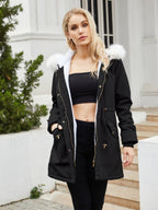 Warm Elegant Womens Winter Parka Coat With Cozy Lining Comfort - Nalani - UK Fashion Clothing and Decor