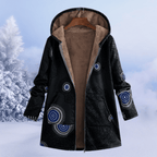 Warm Floral Winter Jacket With Padded Insulation For Cold - Nalani - UK Fashion Clothing and Decor