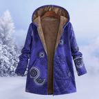 Warm Floral Winter Jacket With Padded Insulation For Cold - Nalani - UK Fashion Clothing and Decor