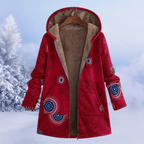 Warm Floral Winter Jacket With Padded Insulation For Cold - Nalani - UK Fashion Clothing and Decor