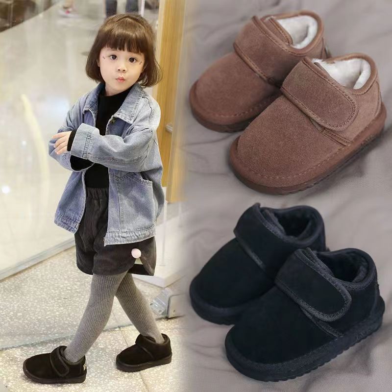 Warm Lined Kids Shoes With Grip And Velcro For 0 To 3 Years - Nalani - UK Fashion Clothing and Decor