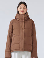 Warm Padded Down Jacket For Women With Hood Winter Coat - Nalani - UK Fashion Clothing and Decor