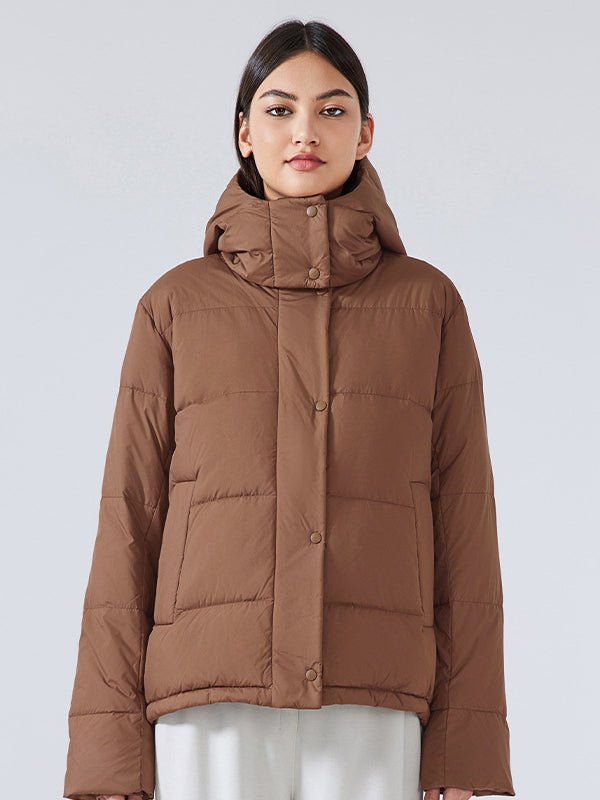 Warm Padded Down Jacket For Women With Hood Winter Coat - Nalani - UK Fashion Clothing and Decor