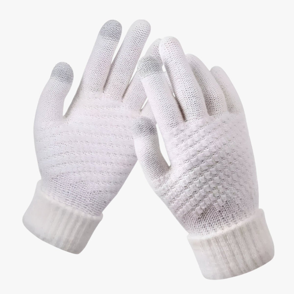 Warm Winter Touchscreen Wool Gloves With Stretch Fit - Nalani - UK Fashion Clothing and Decor