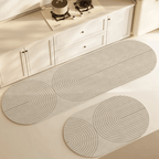 Water Absorbent Kitchen Mat With Anti Slip Back Striped Design - Nalani - UK Fashion Clothing and Decor