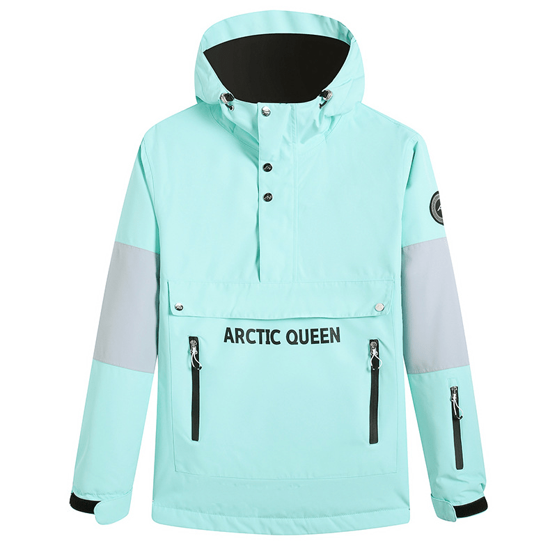 Water Resistant Women Ski Hoodie With Pockets Half Zip Windproof - Nalani - UK Fashion Clothing and Decor