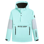 Water Resistant Women Ski Hoodie With Pockets Half Zip Windproof - Nalani - UK Fashion Clothing and Decor