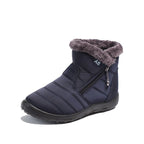Waterproof Quilted Ankle Boots With Faux Fur Lining And Zipper - Nalani - UK Fashion Clothing and Decor