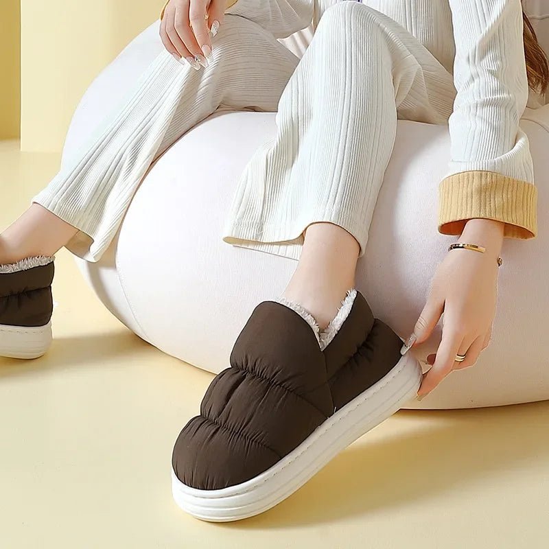 Waterproof Winter Slippers With Anti Slip Sole For Cozy Warmth - Nalani - UK Fashion Clothing and Decor