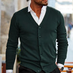 Weaver - Men Cardigan V Neck Button Front Casual Lightweight Knitwear - Nalani - Fashion Clothing and Decor