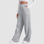 Wide - leg jogging pants for women with drawstring | High waist - Nalani - Fashion Clothing and Decor