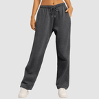 Wide - leg jogging pants for women with drawstring | High waist - Nalani - Fashion Clothing and Decor