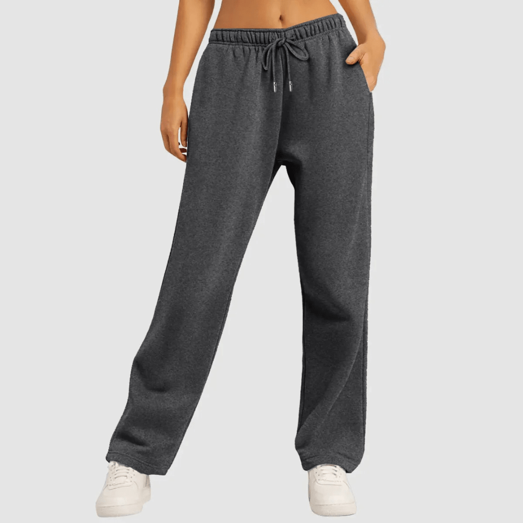 Wide - leg jogging pants for women with drawstring | High waist - Nalani - Fashion Clothing and Decor
