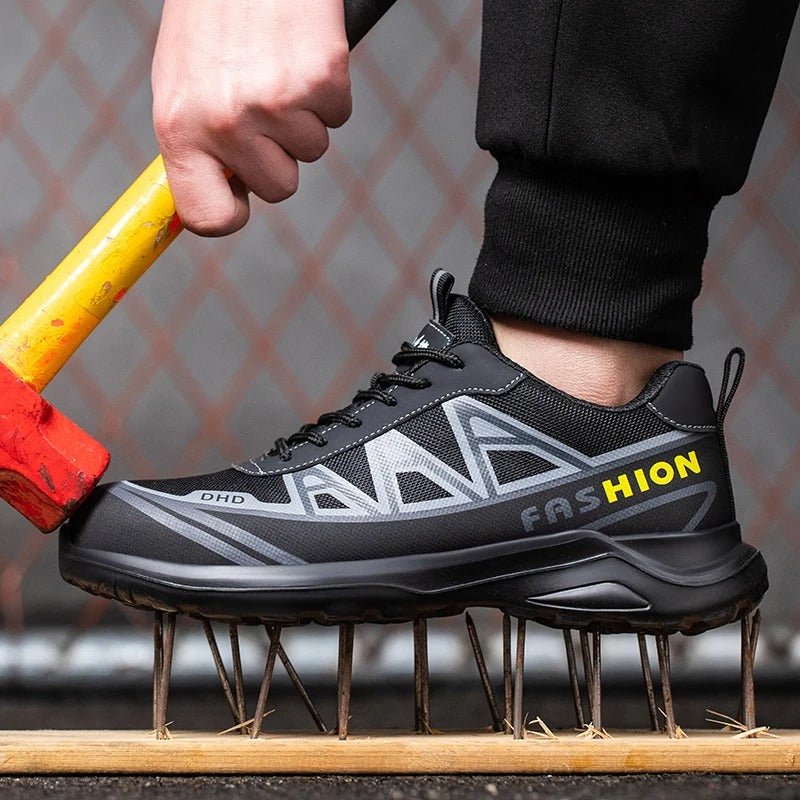 Wide Men's Safety Shoes - MaxGuard S3 Breathable Upper All Day Comfort - Nalani - Fashion Clothing and Decor