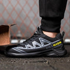 Wide Men's Safety Shoes - MaxGuard S3 Breathable Upper All Day Comfort - Nalani - Fashion Clothing and Decor