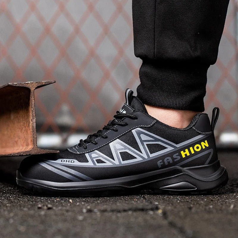 Wide Men's Safety Shoes - MaxGuard S3 Breathable Upper All Day Comfort - Nalani - Fashion Clothing and Decor