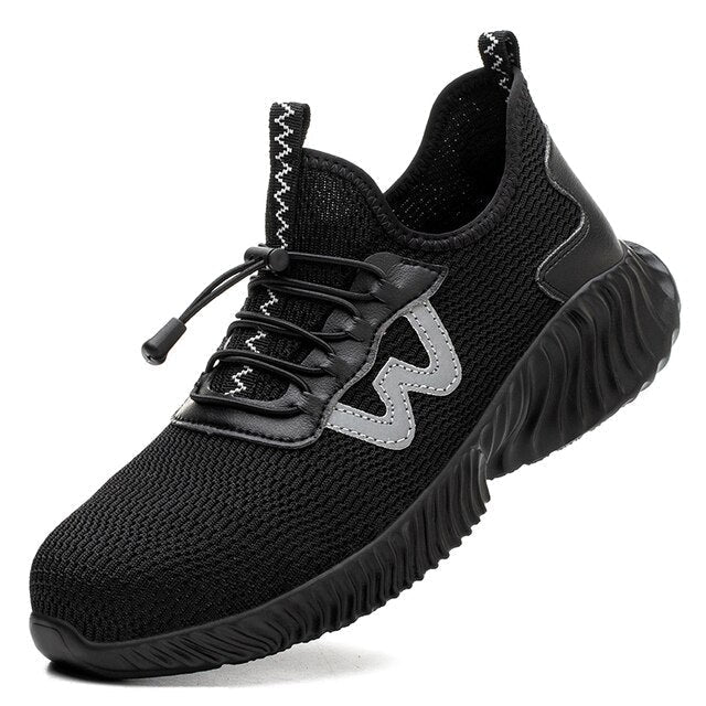 Wide Men's Safety Shoes - MaxGuard S3 Breathable Upper All Day Comfort - Nalani - Fashion Clothing and Decor