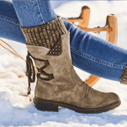 Winter Lace Up Boots For Women Cozy Warm Suede With Traction - Nalani - UK Fashion Clothing and Decor