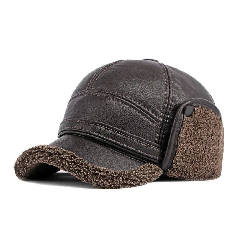 Winter Warm Earwarmer Windproof Faux Leather Bomber Hat - Nalani - UK Fashion Clothing and Decor