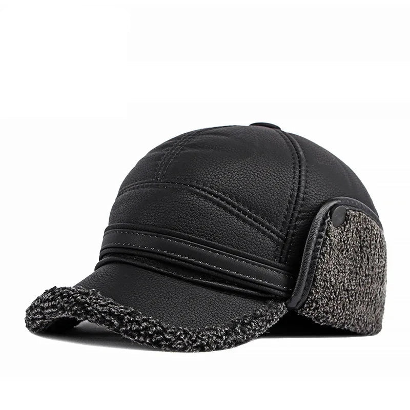 Winter Warm Earwarmer Windproof Faux Leather Bomber Hat - Nalani - UK Fashion Clothing and Decor