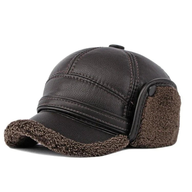 Winter Warm Earwarmer Windproof Faux Leather Bomber Hat - Nalani - UK Fashion Clothing and Decor