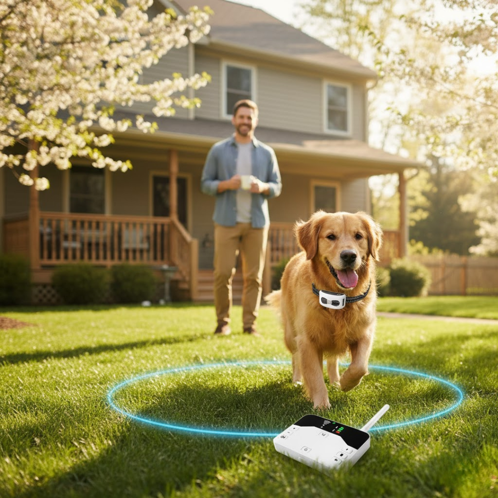 Wireless Dog Fence – Advanced Dog Containment System with GPS Boundary & Training Modes, for 1 or 2 Dogs – TailZone - Nalani - Fashion Clothing and Decor