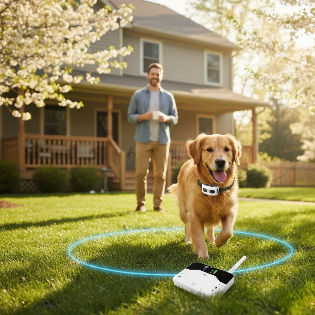 Wireless Dog Fence – Advanced Dog Containment System with GPS Boundary & Training Modes, for 1 or 2 Dogs – TailZone - Nalani - Fashion Clothing and Decor