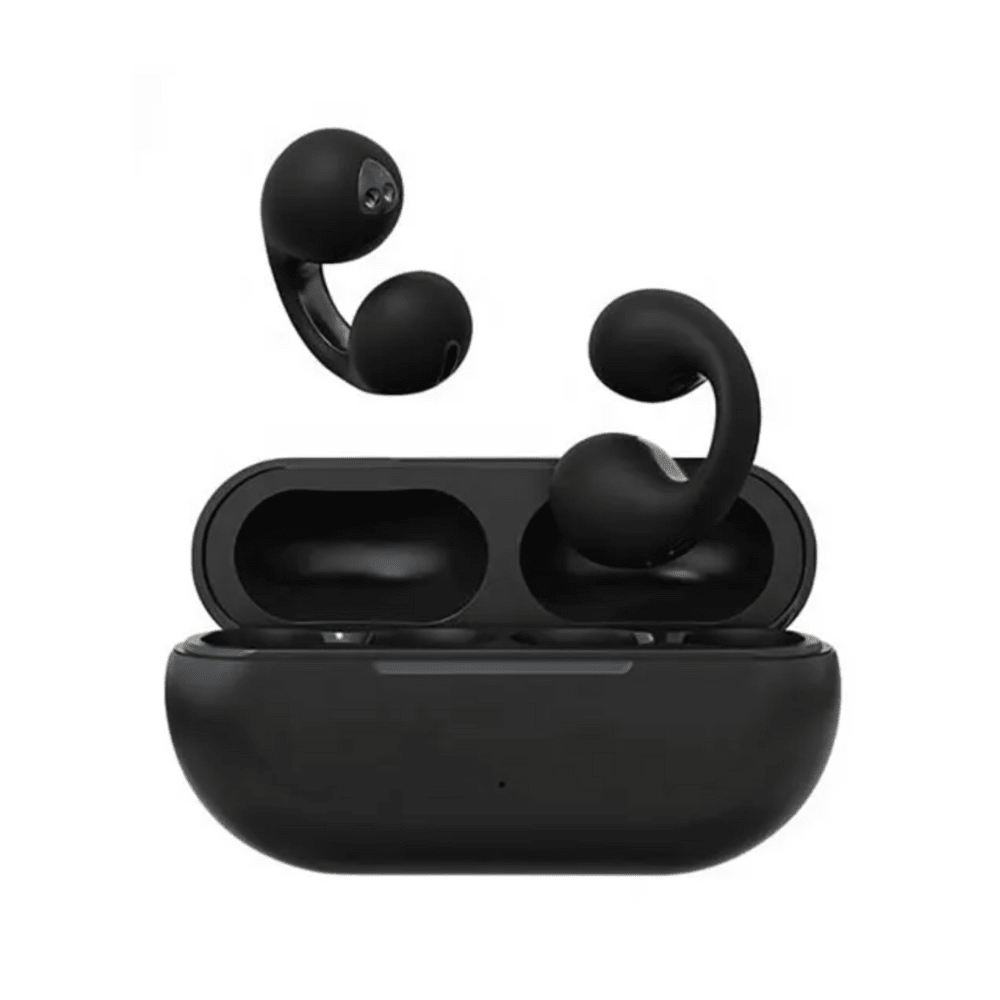 Wireless Earphones – Bone Conduction Bluetooth Earphones, Open-Ear, Water-Resistant, Up to 8h Battery, Black or White – EchoSonic - Nalani - Fashion Clothing and Decor