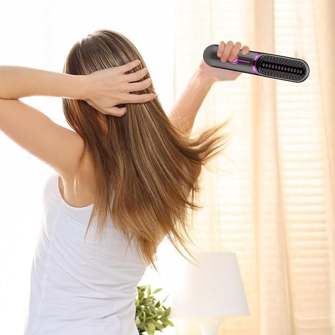 Wireless Hair Straightener – Cordless Ceramic Flat Iron, USB Rechargeable, 3 Heat Settings, Mini Travel Size – Lumea - Nalani - Fashion Clothing and Decor