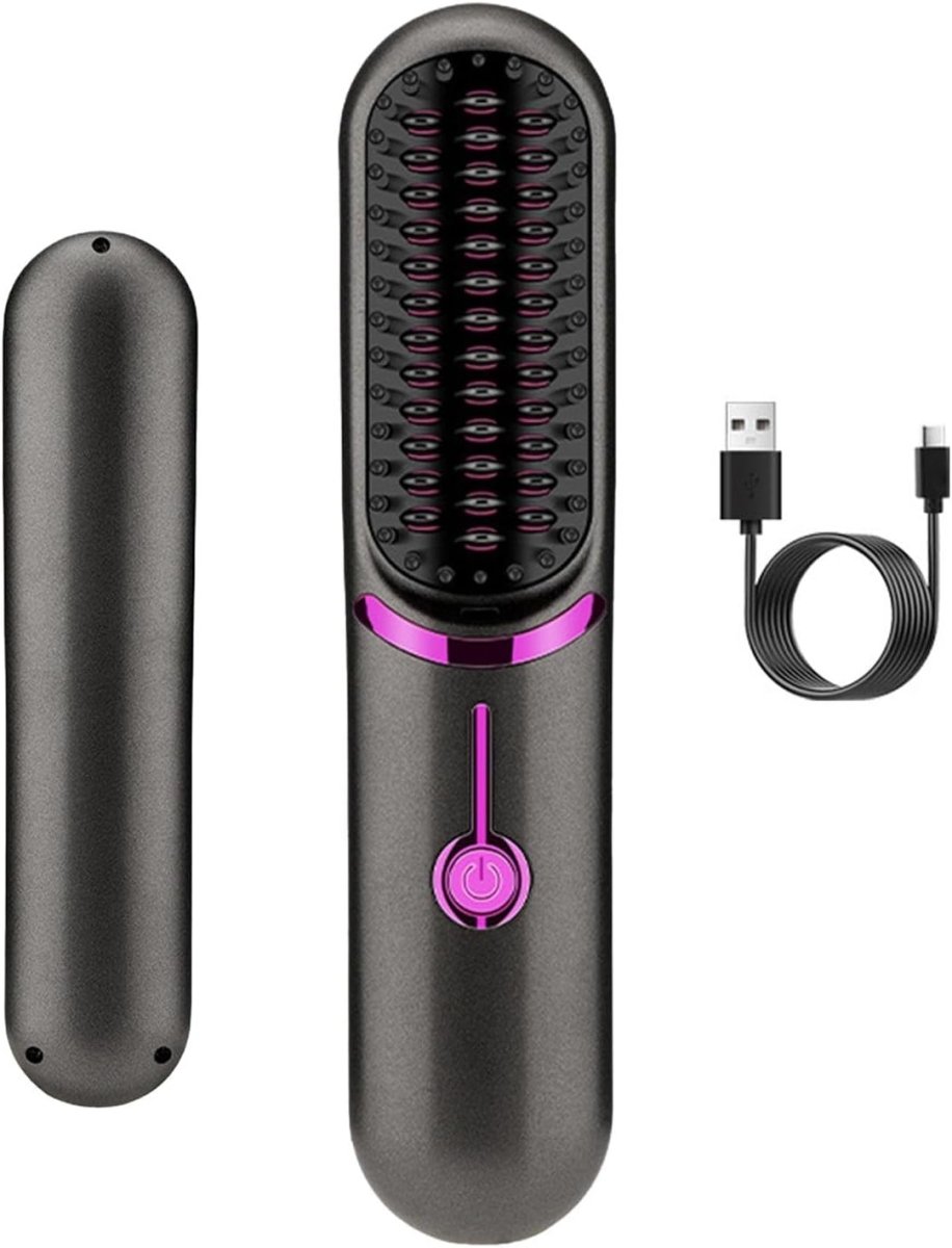 Wireless Hair Straightener – Cordless Ceramic Flat Iron, USB Rechargeable, 3 Heat Settings, Mini Travel Size – Lumea - Nalani - Fashion Clothing and Decor