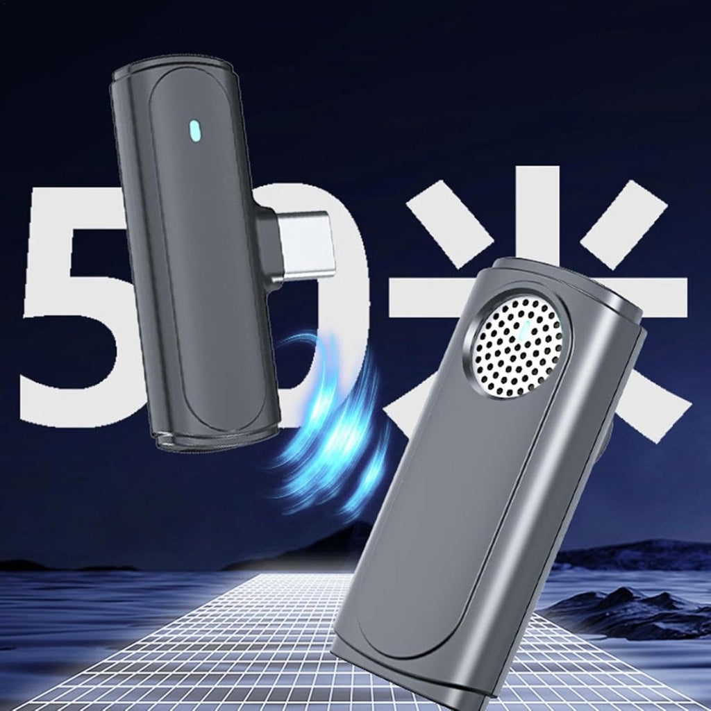 Wireless Lavalier Microphone – Clip-On Mic with Noise Cancelling & Charging Case for iPhone, Android, Camera & PC, for Vlogging - Nalani - Fashion Clothing and Decor