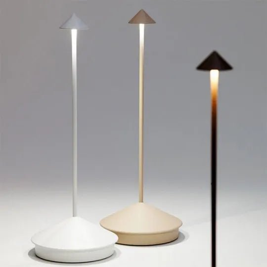 Wireless LED Table Lamp – Cordless Rechargeable Dimmable Lamp for Dining Table, Nightstand & Patio, Aluminum – ModernLumin - Nalani - Fashion Clothing and Decor