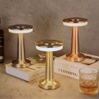 Wireless Retro Table Lamp – Cordless Rechargeable LED Lamp, Dimmable with 3 Color Temperatures, Metal Bar & Restaurant Lamp – LumiBar - Nalani - Fashion Clothing and Decor
