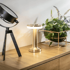 Wireless Retro Table Lamp – Cordless Rechargeable LED Lamp, Dimmable with 3 Color Temperatures, Metal Bar & Restaurant Lamp – LumiBar - Nalani - Fashion Clothing and Decor