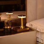 Wireless Retro Table Lamp – Cordless Rechargeable LED Lamp, Dimmable with 3 Color Temperatures, Metal Bar & Restaurant Lamp – LumiBar - Nalani - Fashion Clothing and Decor