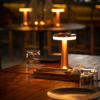 Wireless Retro Table Lamp – Cordless Rechargeable LED Lamp, Dimmable with 3 Color Temperatures, Metal Bar & Restaurant Lamp – LumiBar - Nalani - Fashion Clothing and Decor