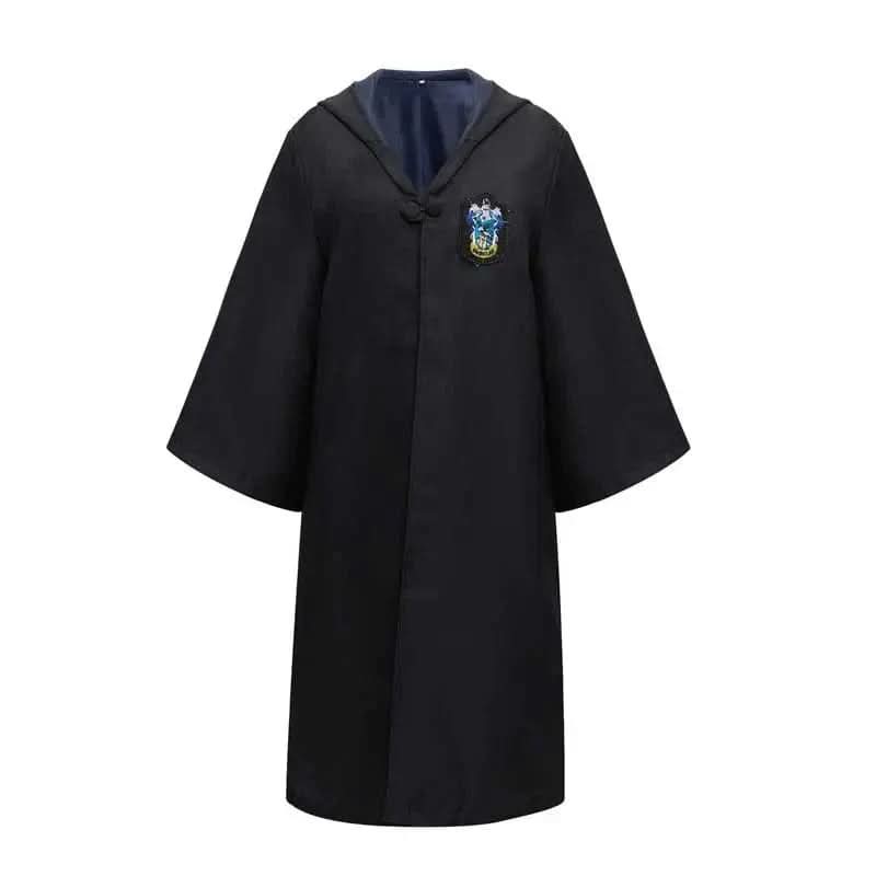 Wizard Costume with Robe, Wand, Scarf, Tie & Glasses – Wizard School Halloween Costume for Kids & Adults - Nalani - Fashion Clothing and Decor