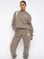 Women Cotton Blend Tracksuit Loose Fit Comfort Casual Wear - Nalani - UK Fashion Clothing and Decor