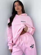 Women Cotton Blend Tracksuit Loose Fit Comfort Casual Wear - Nalani - UK Fashion Clothing and Decor