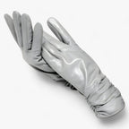 Women Sheepskin Leather Winter Gloves Elegant Warmth - Nalani - UK Fashion Clothing and Decor