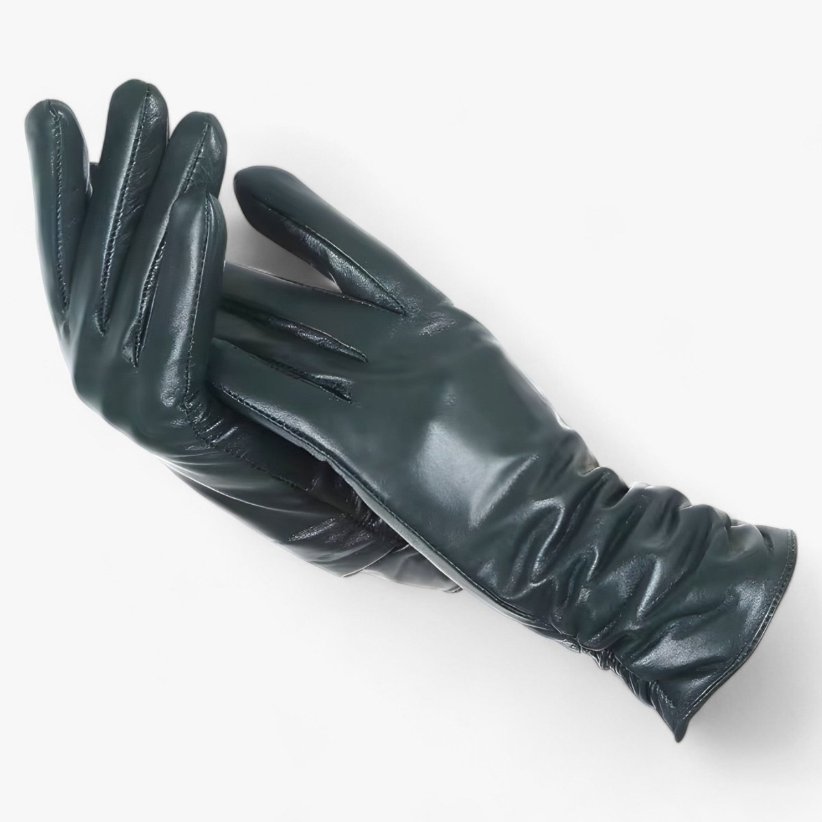 Women Sheepskin Leather Winter Gloves Elegant Warmth - Nalani - UK Fashion Clothing and Decor