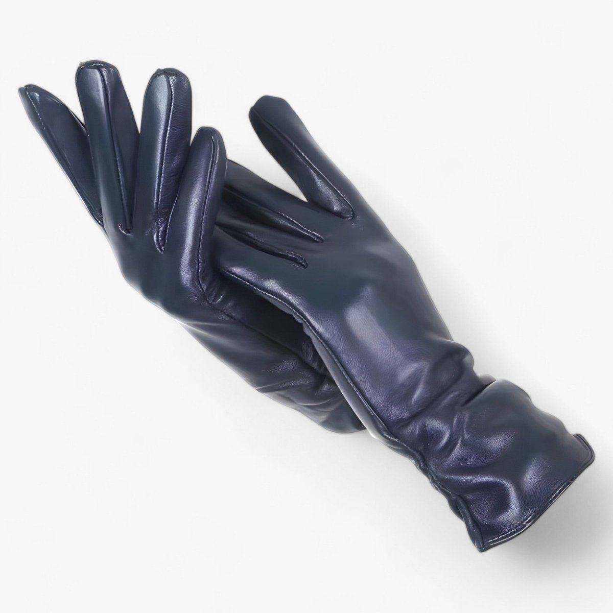 Women Sheepskin Leather Winter Gloves Elegant Warmth - Nalani - UK Fashion Clothing and Decor