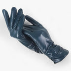 Women Sheepskin Leather Winter Gloves Elegant Warmth - Nalani - UK Fashion Clothing and Decor