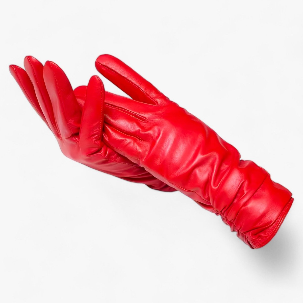 Women Sheepskin Leather Winter Gloves Elegant Warmth - Nalani - UK Fashion Clothing and Decor